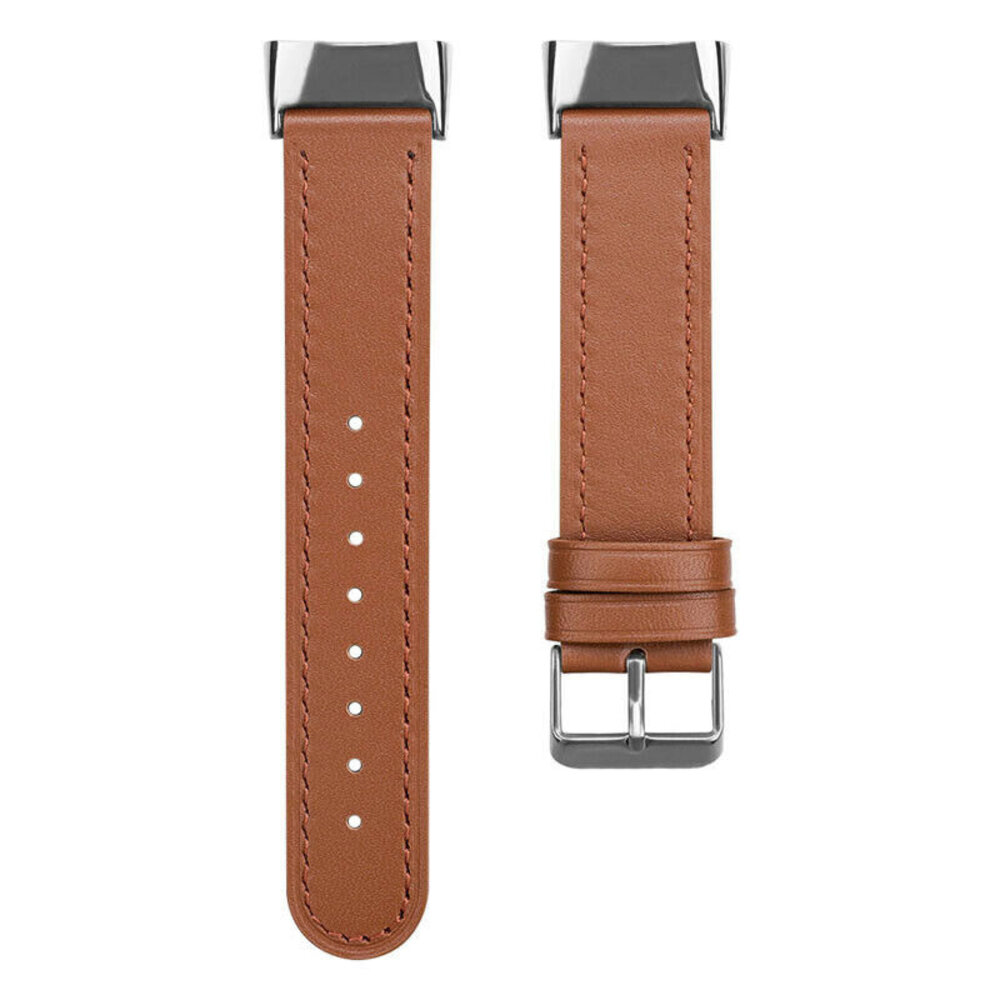 Strap-it Strap-it Bracelet cuir Fitbit Charge 6 (brun)