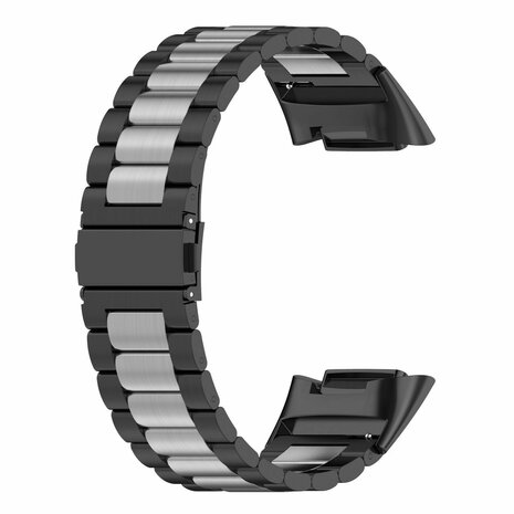 Strap-it Strap-it Bracelet acier Fitbit Charge 6 (noir/argent)