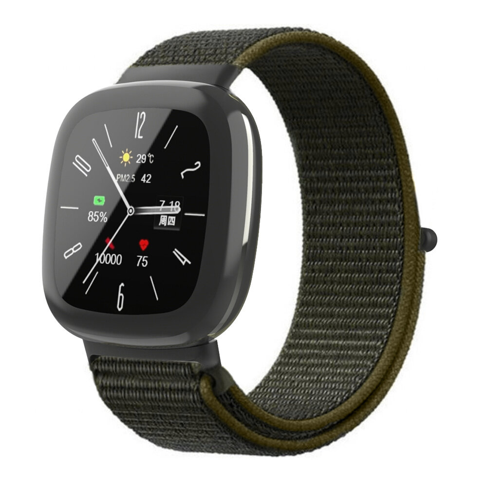 Strap-it Strap-it Bracelet nylon Fitbit Sense 2 (olive)