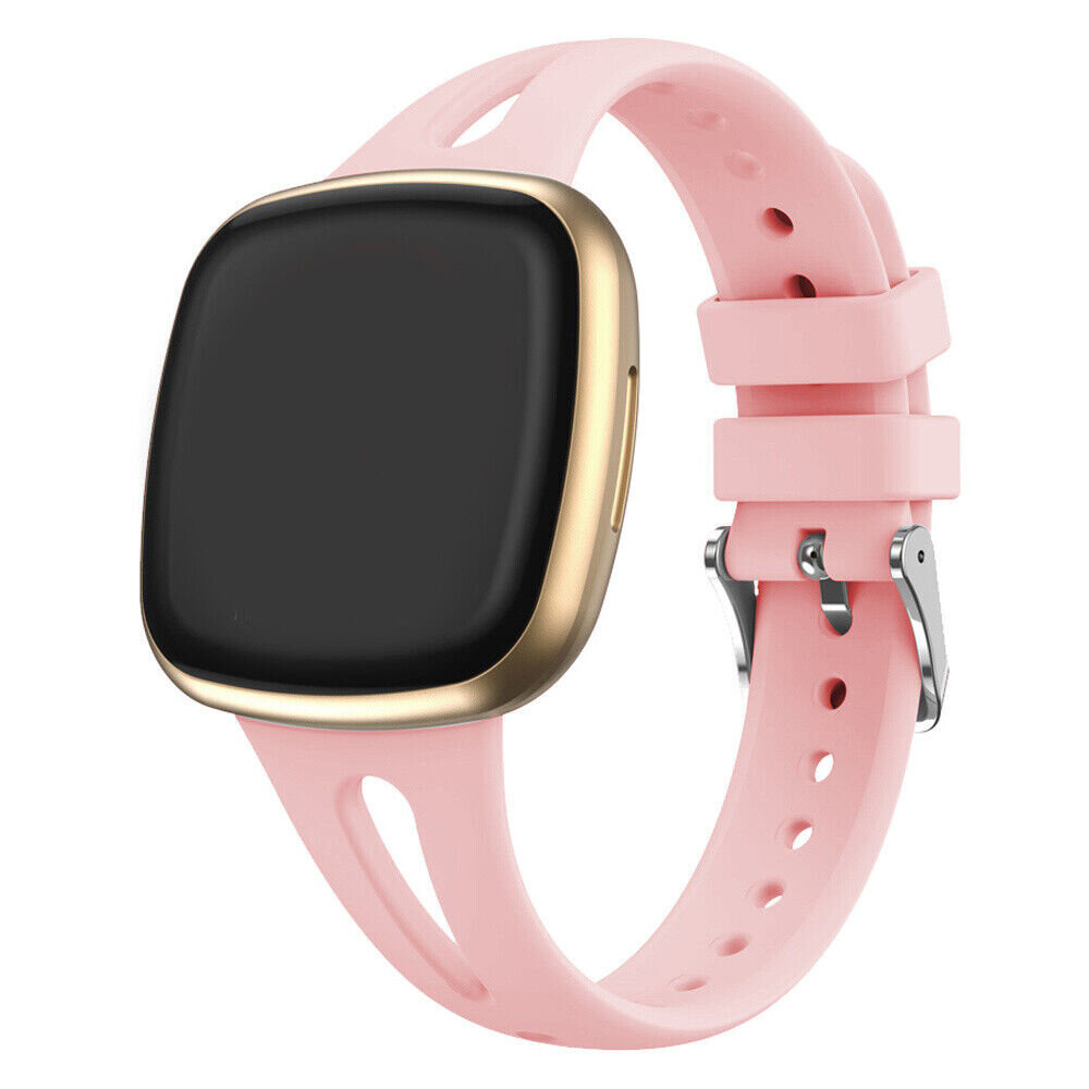 Strap-it Strap-it Bracelet silicone deluxe Fitbit Sense 2 (rose)