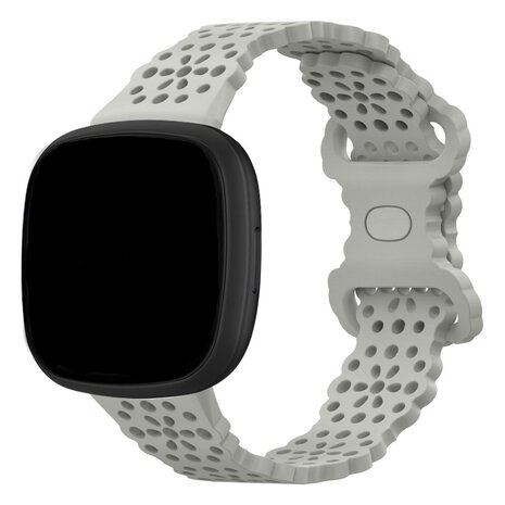 Strap-it Strap-it Bracelet silicone avec motif Fitbit Sense 2 (gris)