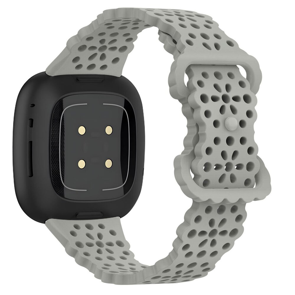 Strap-it Strap-it Bracelet silicone avec motif Fitbit Sense 2 (gris)