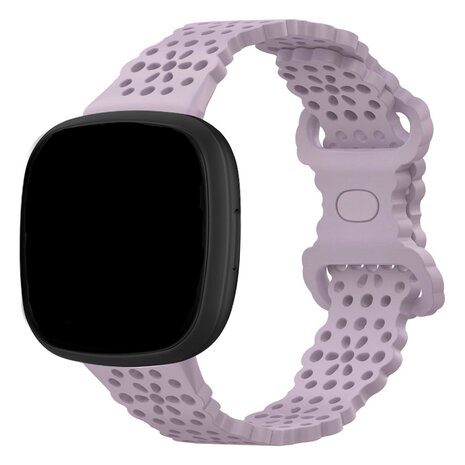 Strap-it Strap-it Bracelet silicone avec motif Fitbit Sense 2 (lilas)