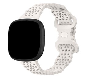 Strap-it Bracelet silicone avec motif Fitbit Sense 2 (rose classique)