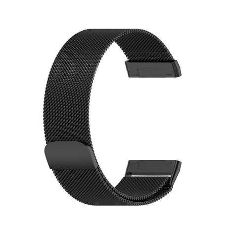 Strap-it Strap-it Bracelet Milanaise Fitbit Versa 4 (noir)