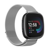 Strap-it Bracelet Milanaise Fitbit Versa 4 (argent)