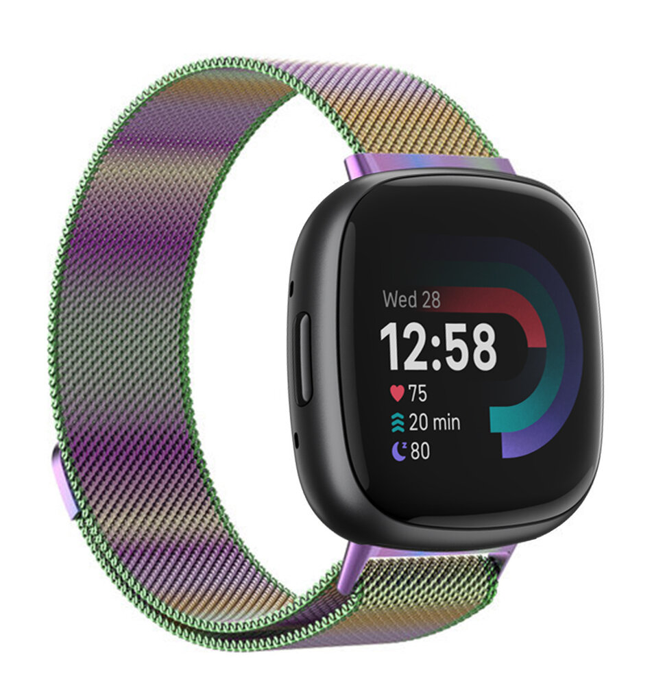 Strap-it Strap-it Bracelet Milanaise Fitbit Versa 4 (nacrée) Strap-it Strap-it Bracelet Milanaise Fitbit Versa 4 (nacrée)