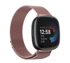 Strap-it Bracelet Milanaise Fitbit Versa 4 (rose)