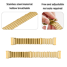 Strap-it Strap-it Bracelet acier boucle Fitbit Versa 4 (or) Strap-it Strap-it Bracelet acier boucle Fitbit Versa 4 (or)