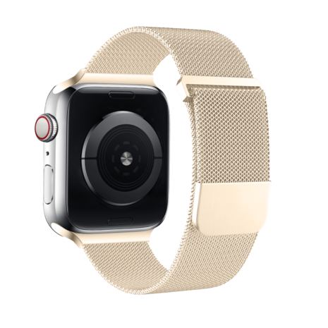 Strap-it Strap-it Bracelet Milanaise Apple Watch (rétro or)