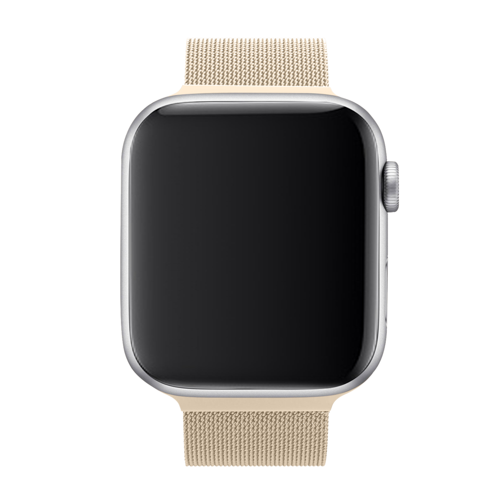 Strap-it Strap-it Bracelet Milanaise Apple Watch (rétro or)