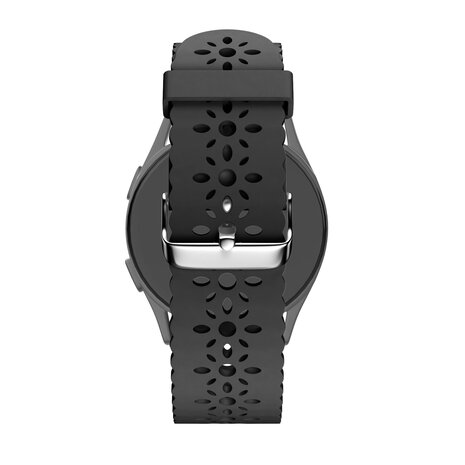 Bandz Bandz Bracelet silicone avec motif floral Amazfit GTS 2 (noir)