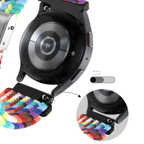 Bandz Bandz Bracelet nylon tressé Amazfit GTS 3 (arc-en-ciel)