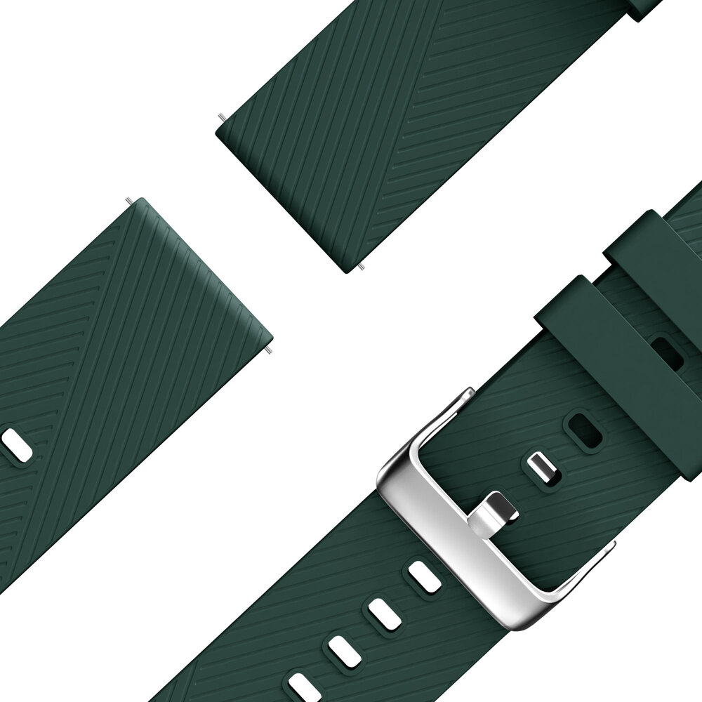 Bandz Bandz Bracelet silicone "Deluxe" Amazfit GTS 3 (vert foncé)