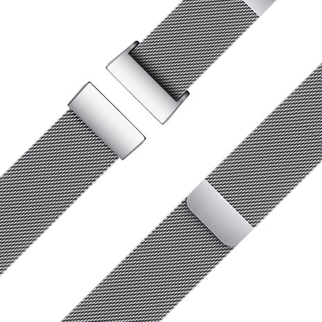 Bandz Bandz Bracelet milanaise loop Fitbit Charge 4 (argent)