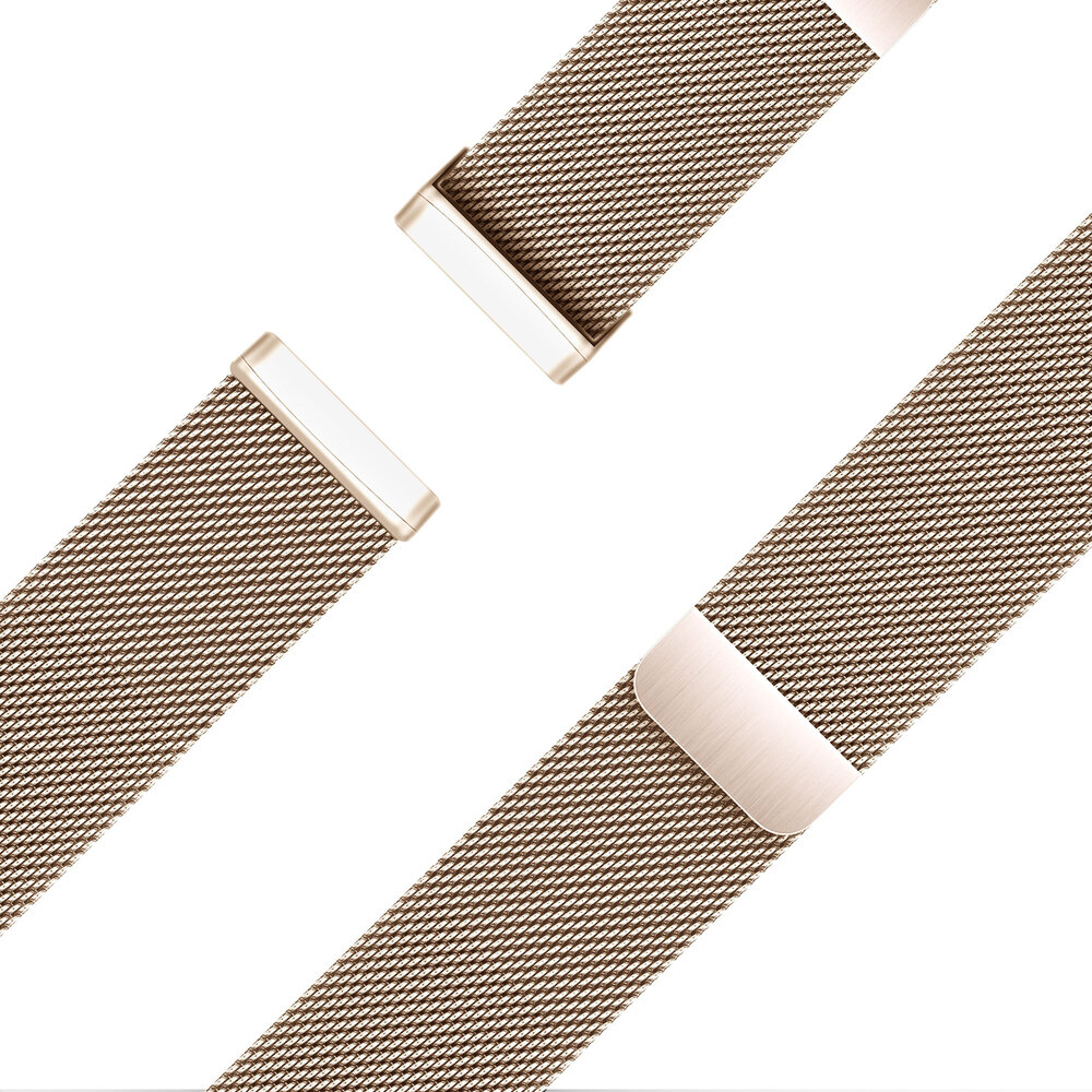 Bandz Bandz Bracelet milanaise loop Fitbit Sense (or rose)