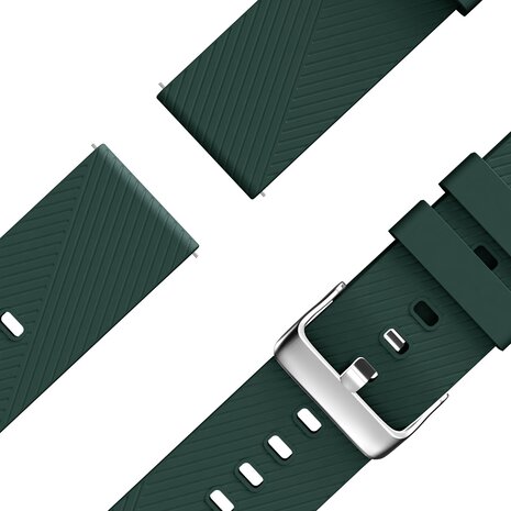 Bandz Bandz Bracelet silicone "Deluxe" Huawei Watch GT 3 Pro 46mm (vert foncé)