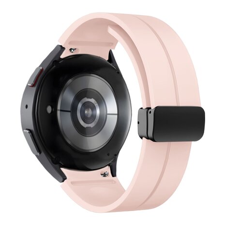Bandz Bandz Bracelet silicone avec D-Buckle Samsung Galaxy Watch 4 - 44mm (rose)