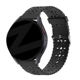 Bandz Bandz Bracelet silicone avec motif floral Samsung Galaxy Watch 5 Pro (noir)