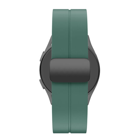 Bandz Bandz Bracelet silicone avec D-Buckle Samsung Galaxy Watch 5 Pro (vert foncé)