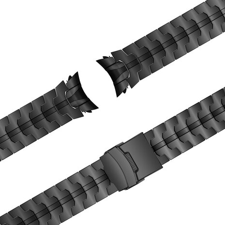 Bandz Bandz Bracelet acier "Iron" Samsung Galaxy Watch 6 - 40mm (noir)