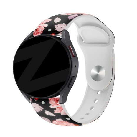 Bandz Bandz Bracelet silicone "Flowers" Samsung Galaxy Watch 6 Classic 47mm