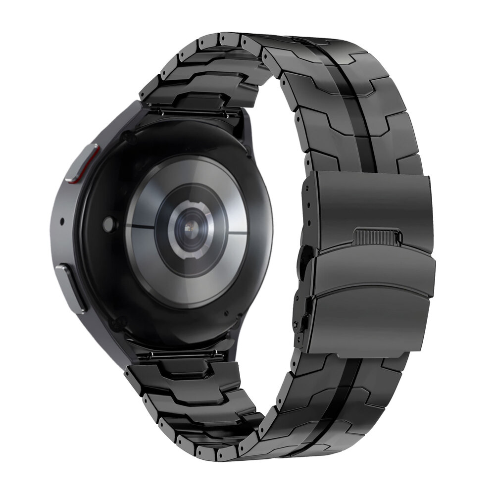 Bandz Bandz Bracelet acier "Iron" Samsung Galaxy Watch 6 Classic - 47mm (noir)