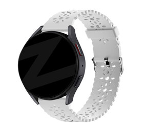 Bandz Bandz Bracelet silicone avec motif floral Xiaomi Amazfit Bip (blanc)
