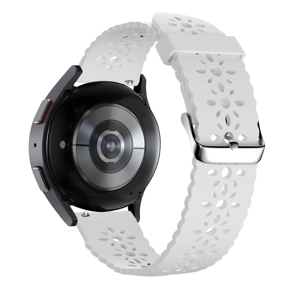 Bandz Bandz Bracelet silicone avec motif floral Xiaomi Amazfit Bip (blanc)