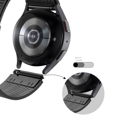 Bandz Bandz Bracelet acier réglable Huawei Watch GT 3 42mm (noire)