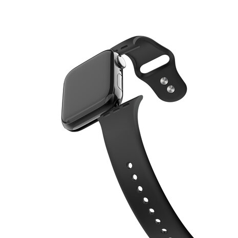 Bandz Bandz Bracelet silicone Dual Snap Apple Watch (noir)