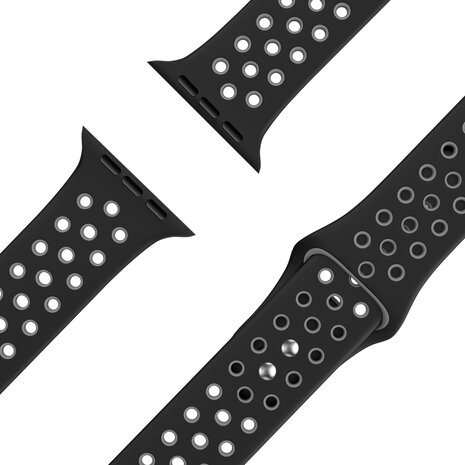 Bandz Bandz Bracelet sport Dual Snap Apple Watch (noir/gris) Bandz Bandz Bracelet sport Dual Snap Apple Watch (noir/gris)