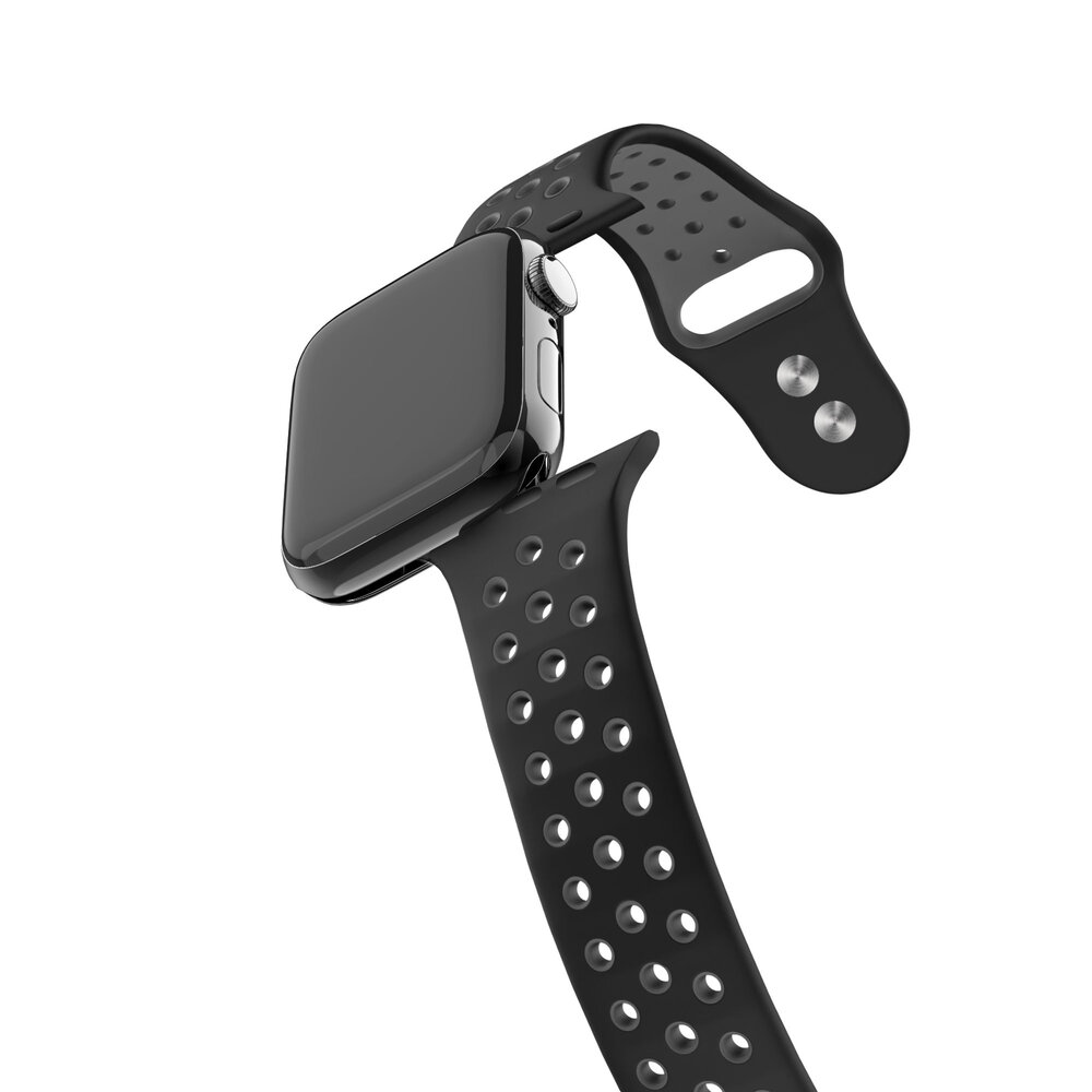 Bandz Bandz Bracelet sport Dual Snap Apple Watch (noir/gris) Bandz Bandz Bracelet sport Dual Snap Apple Watch (noir/gris)