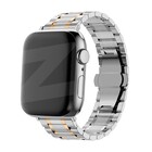 Bandz Bandz Bracelet à maillons acier Deluxe Apple Watch (argent/or)