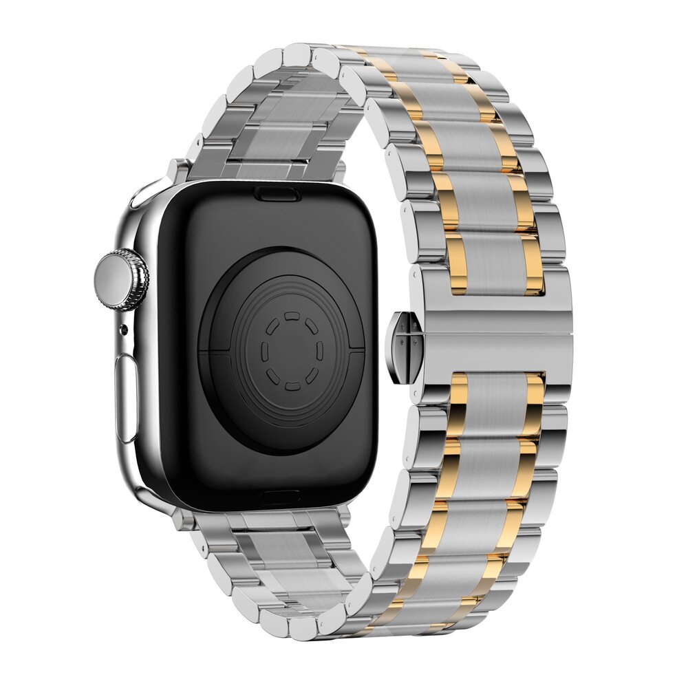 Bandz Bandz Bracelet à maillons acier Deluxe Apple Watch (argent/or) Bandz Bandz Bracelet à maillons acier Deluxe Apple Watch (argent/or)