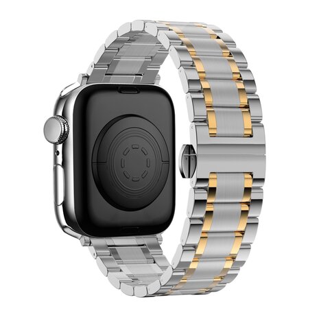 Bandz Bandz Bracelet à maillons acier Deluxe Apple Watch (argent/or) Bandz Bandz Bracelet à maillons acier Deluxe Apple Watch (argent/or)