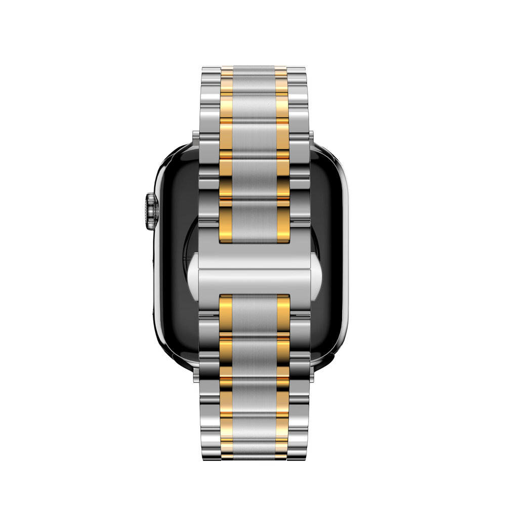 Bandz Bandz Bracelet à maillons acier Deluxe Apple Watch (argent/or) Bandz Bandz Bracelet à maillons acier Deluxe Apple Watch (argent/or)