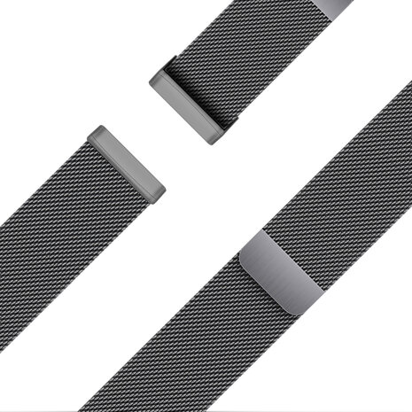 Bandz Bandz Bracelet milanais loop Fitbit Versa 3 (noir)