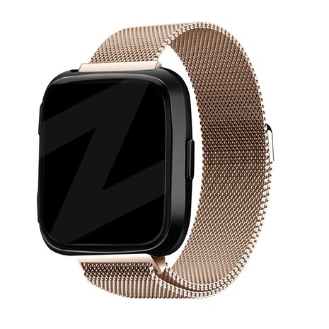 Bandz Bandz Bracelet milanais loop Fitbit Versa (or rose)