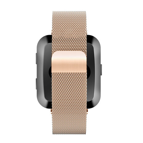 Bandz Bandz Bracelet milanais loop Fitbit Versa (or rose)