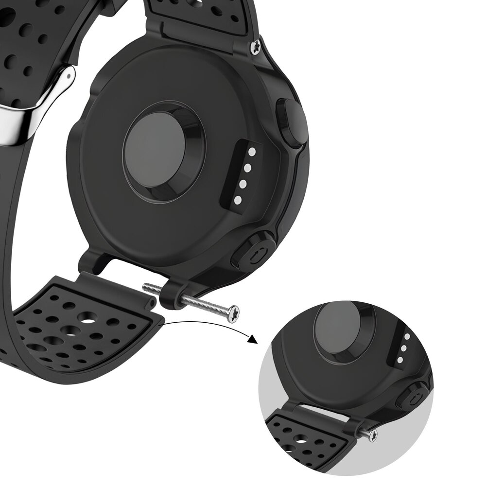 Bandz Bandz Bracelet silicone 'Classic' Forerunner 735xt (noir)