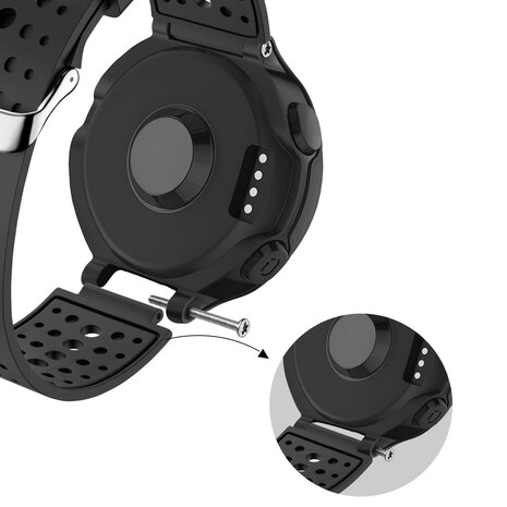 Bandz Bandz Bracelet silicone 'Classic' Forerunner 735xt (noir)