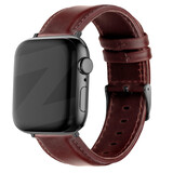 Bandz Bandz Bracelet cuir véritable Apple Watch (marron foncé) Bandz Bandz Bracelet cuir véritable Apple Watch (marron foncé)