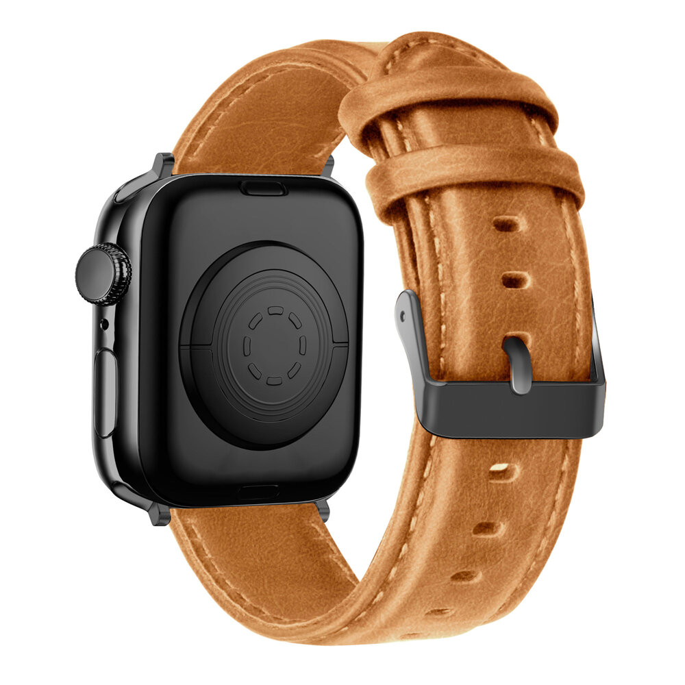 Bandz Bandz Bracelet cuir véritable Apple Watch (marron)