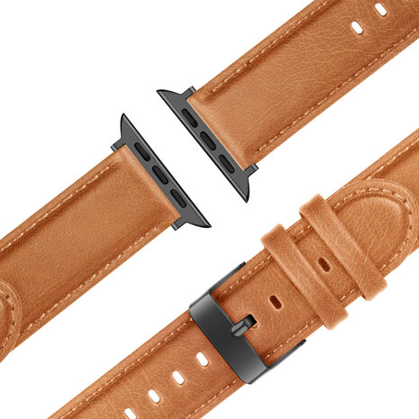 Bandz Bandz Bracelet cuir véritable Apple Watch (marron)