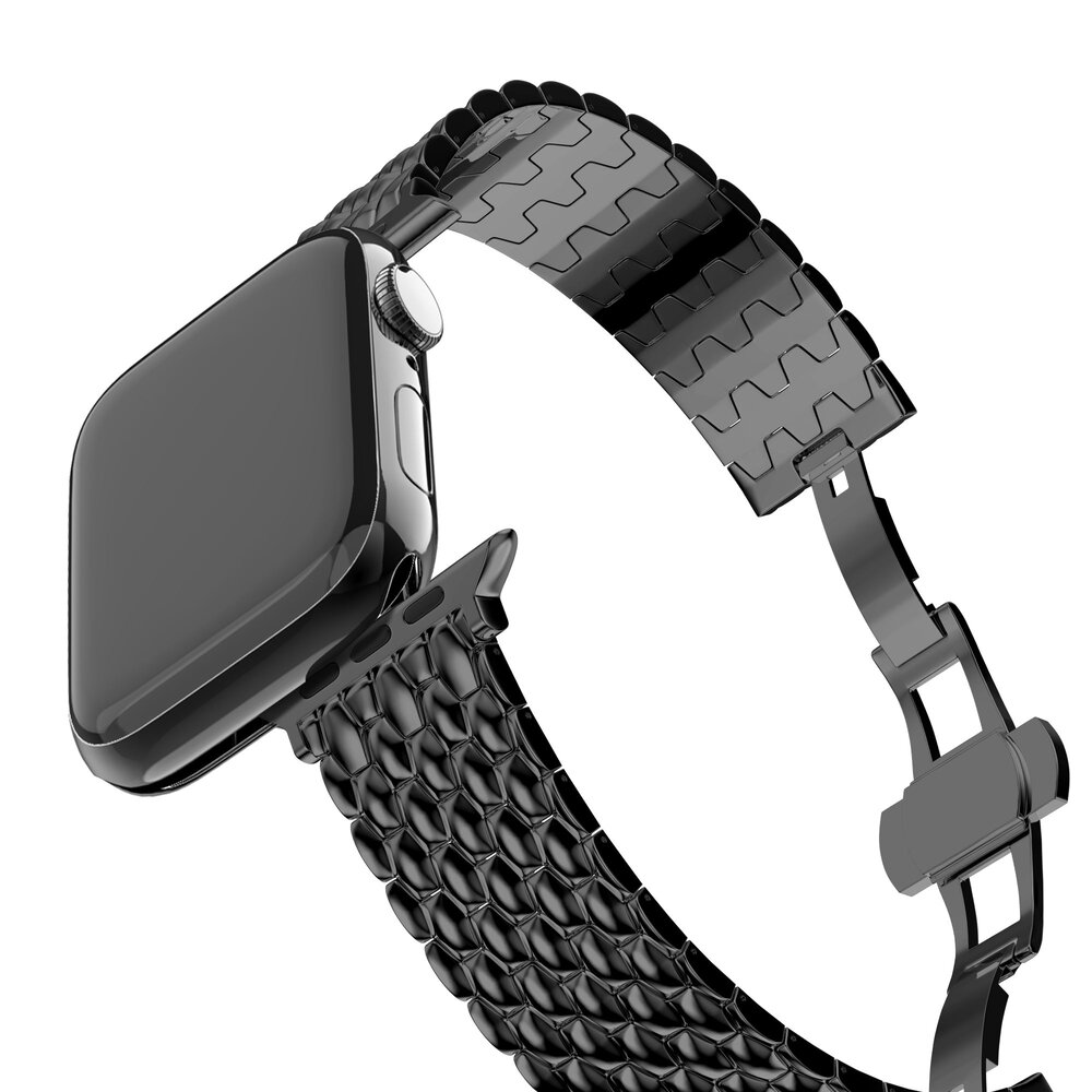 Bandz Bandz Bracelet acier 'Dragon' Apple Watch (noir)