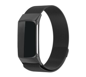 Strap-it Bracelet Milanais Fitbit Charge 6 (noir)