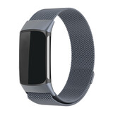 Strap-it Bracelet Milanais Fitbit Charge 6 (space grey) Strap-it Bracelet Milanais Fitbit Charge 6 (space grey)