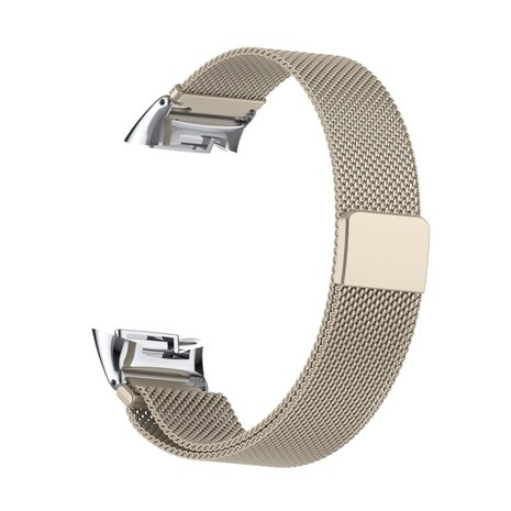 Strap-it Strap-it Bracelet Milanais Fitbit Charge 6 (lumière stellaire)
