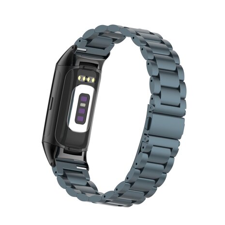 Strap-it Strap-it Bracelet acier Fitbit Charge 6 (space grey)